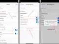 Inställningar för att rensa cache på iPhone. Välj "Data Management" och sedan "Clear Private Data" för att rensa.