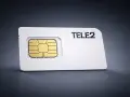 Ett Tele2 SIM-kort, redo att aktiveras för din mobilupplevelse.