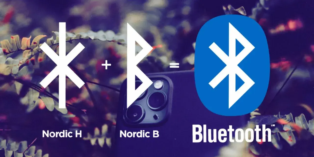 Nordic H + Nordic B = Bluetooth. Bilden visar hur tekniken bakom Bluetooth fungerar.