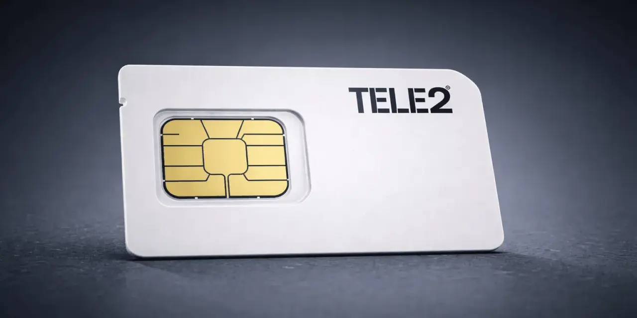 Ett Tele2 SIM-kort, redo att aktiveras för din mobilupplevelse.