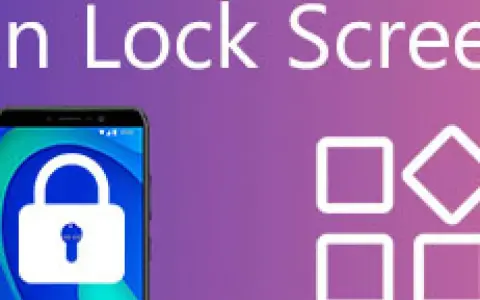 Samsung låsskärm med symbol för att ta bort pinkod.