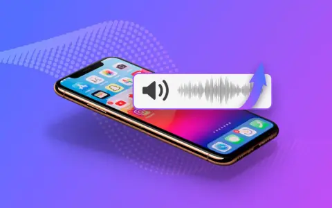 iPhone med ljudvåg och pil som symboliserar att den tappat iPhone i vatten och nu behöver repareras.