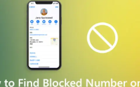 iPhone-skärm som visar kontaktinformation och en stoppskylt. Lär dig hur du hittar blockerade nummer på iPhone.