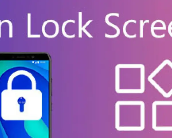 Samsung låsskärm med symbol för att ta bort pinkod.