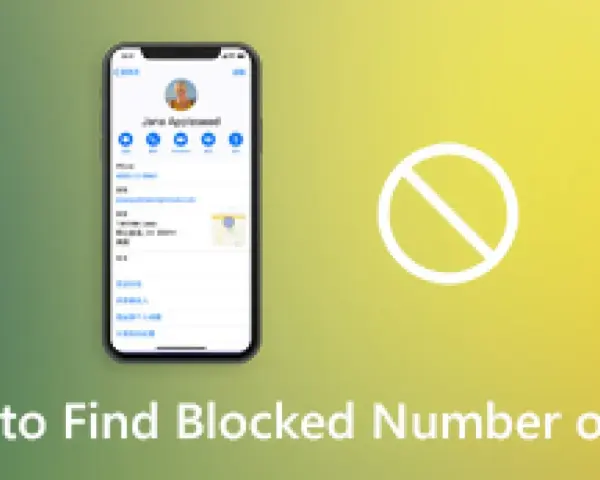 iPhone-skärm som visar kontaktinformation och en stoppskylt. Lär dig hur du hittar blockerade nummer på iPhone.