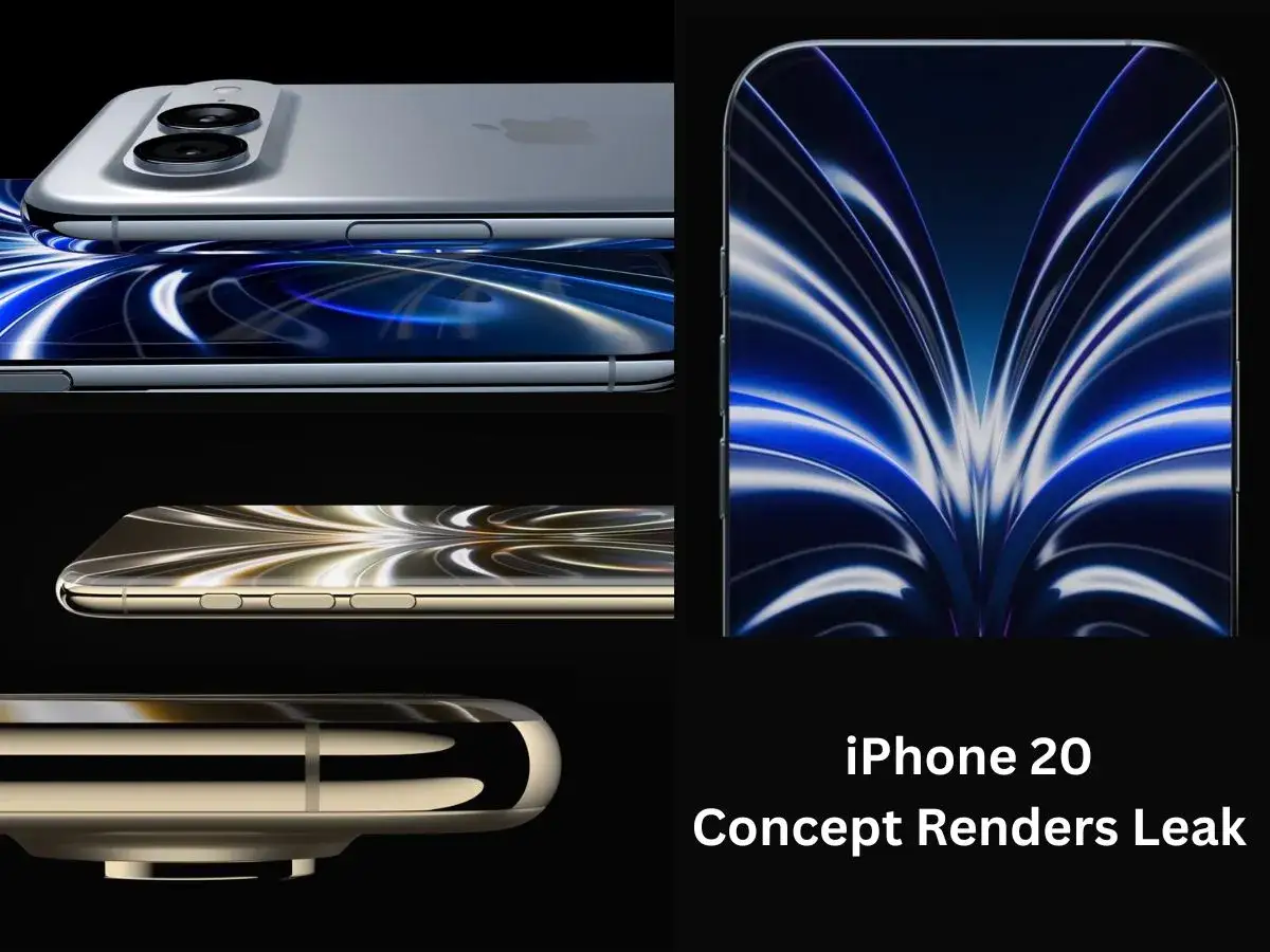 Konceptbilder f&ouml;r iPhone 20 visar en slimmad design med dubbla kameror och en dynamisk sk&auml;rm.